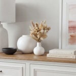 שידה כפרית בשילוב עץ אלון עם 6 מגירות