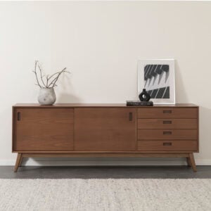 מזנון כפרי לסלון עם 2 דלתות הזזה בסטייל רטרו