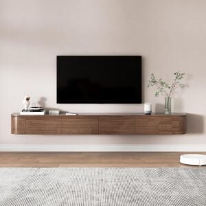 מזנון צף מעוגל בעיצוב נקי